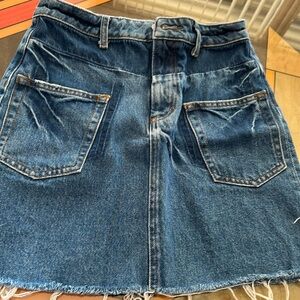 Sandro mini jean skirt (S)